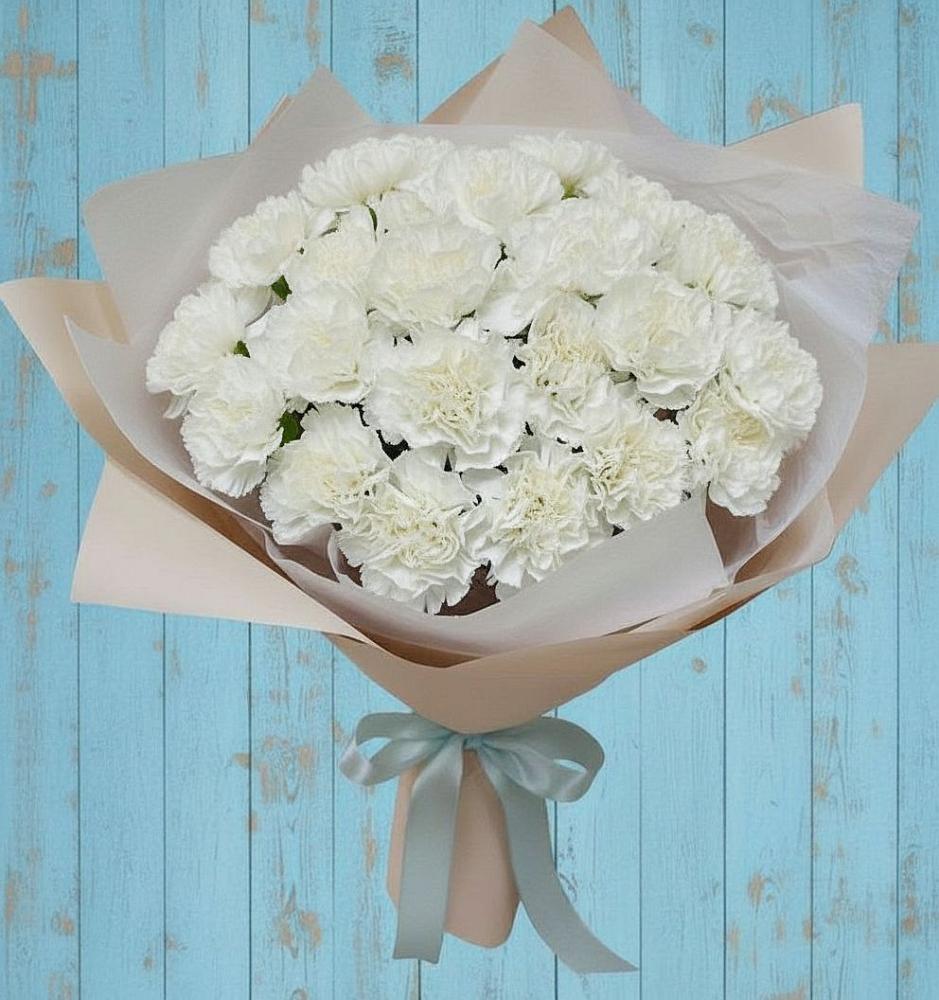 Букет цветов из: Гвоздики в Строителе Белгородской области