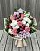 Букет цветов из: Альстромерии, Гвоздики, Розы и Хризантемы в Строителе Белгородской области
