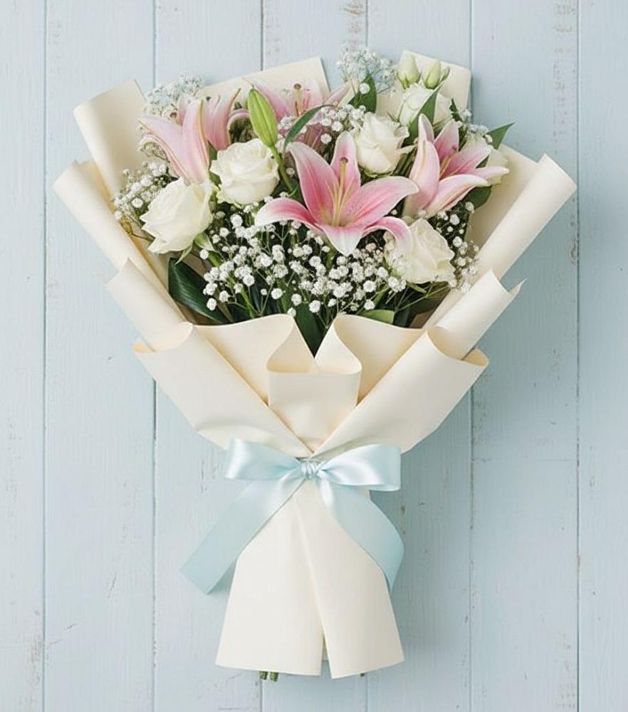 Букет цветов из: Лилии в Строителе Белгородской области