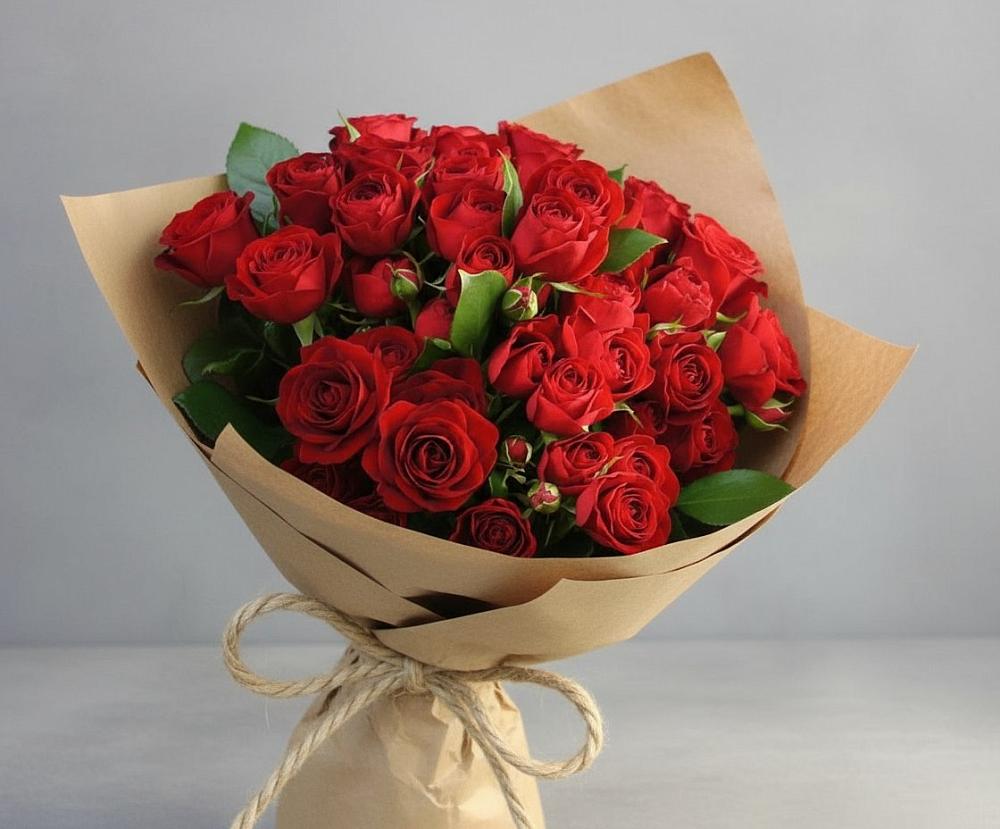 Букет Любовный роман в Строителе Белгородской области