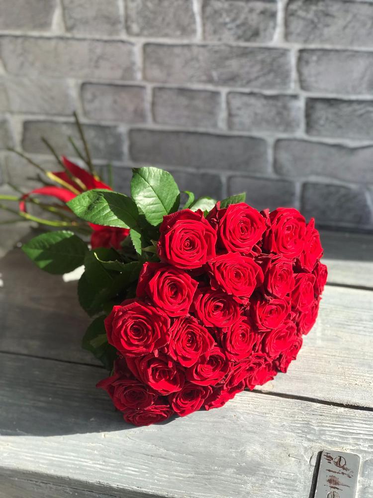 Букет Красные розы Фридом в Строителе Белгородской области