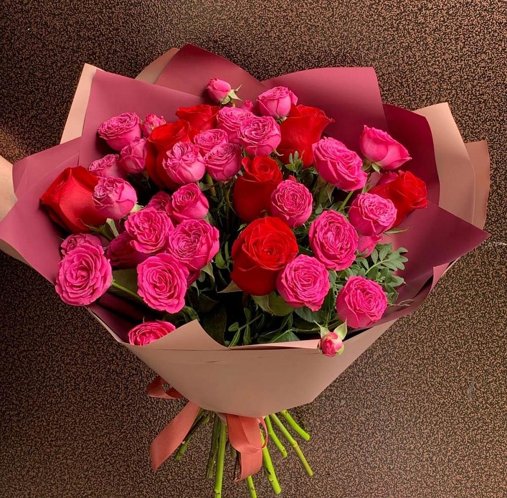 Букет В объятьях нежности в Строителе Белгородской области