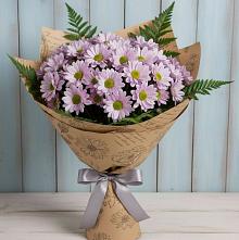 Букет цветов из:  Хризантемы в Строителе Белгородской области