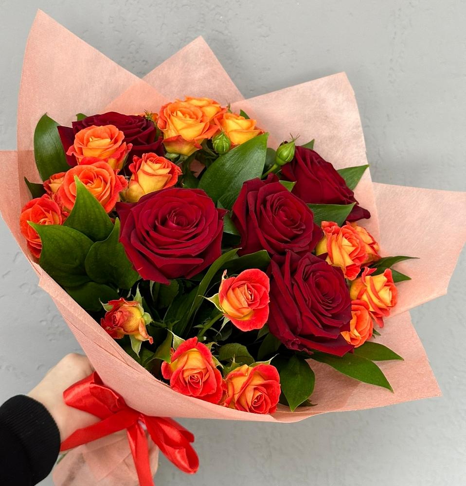 Букет Любовь и восторг в Строителе Белгородской области