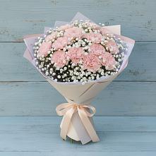 Букет цветов из:  Гвоздики в Строителе Белгородской области
