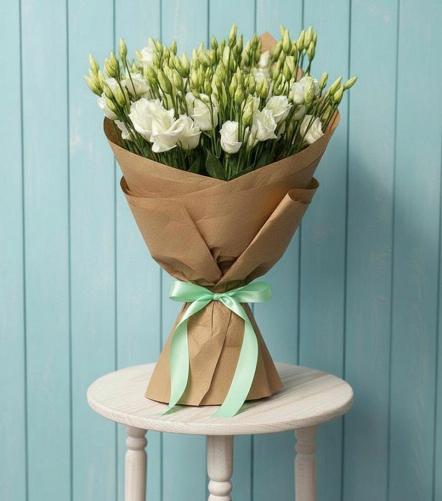 Букет цветов из: Лизиантусы в Строителе Белгородской области