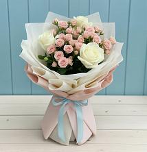 Букет цветов из:  Розы в Строителе Белгородской области
