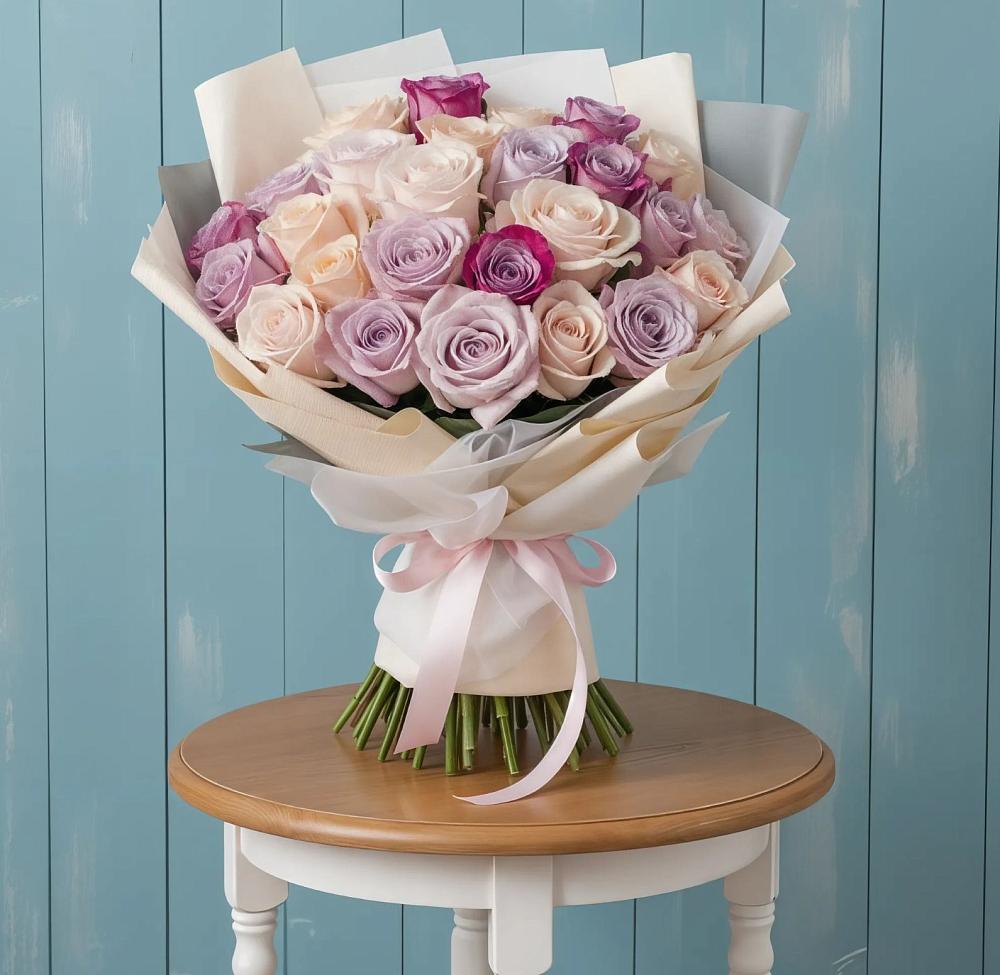 Букет цветов из: Розы в Строителе Белгородской области