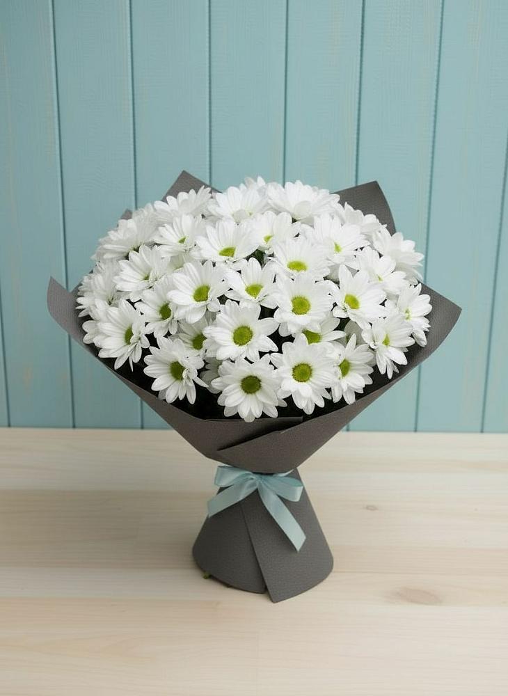 Букет цветов из: Хризантемы в Строителе Белгородской области