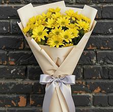 Букет цветов из:  Хризантемы #REPLACE_PRED# Строителе Белгородской области