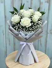 Букет цветов из:  Розы в Строителе Белгородской области