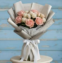 Букет цветов из:  Розы в Строителе Белгородской области