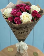 Букет цветов из:  Розы в Строителе Белгородской области