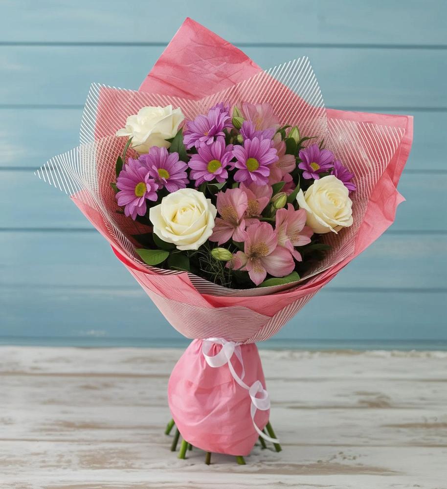 Букет цветов из: Герберы в Строителе Белгородской области