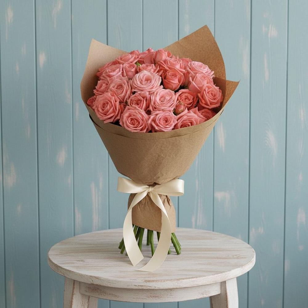 Букет цветов из: Розы в Строителе Белгородской области