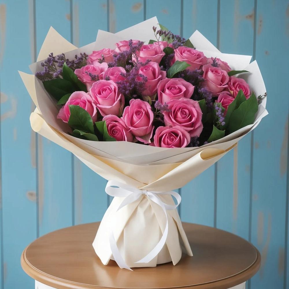 Букет цветов из: Розы в Строителе Белгородской области