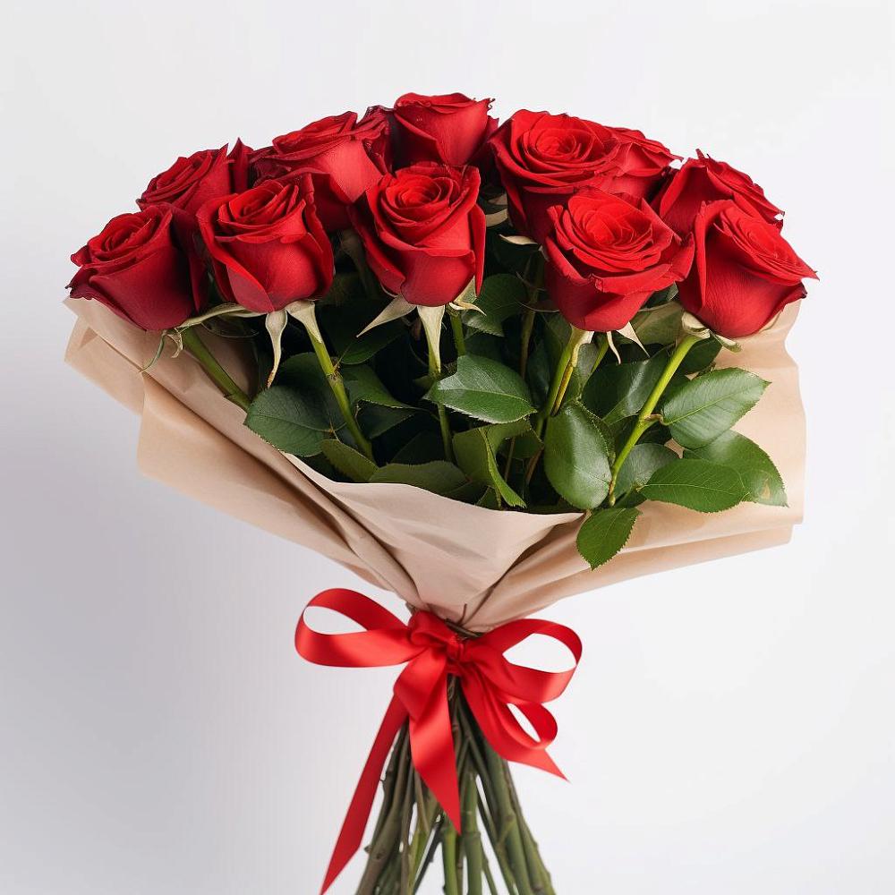 Букет 11 Красных роз Эдлесс Лав в Строителе Белгородской области