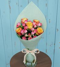 Букет цветов из:  Розы в Строителе Белгородской области