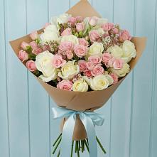 Букет цветов из:  Розы в Строителе Белгородской области
